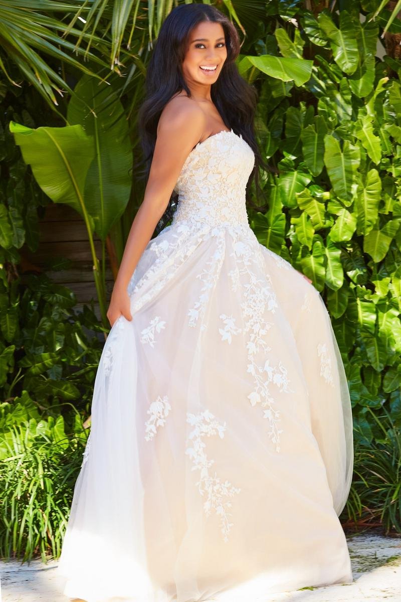 Jovani 1831 — Off White/Nude