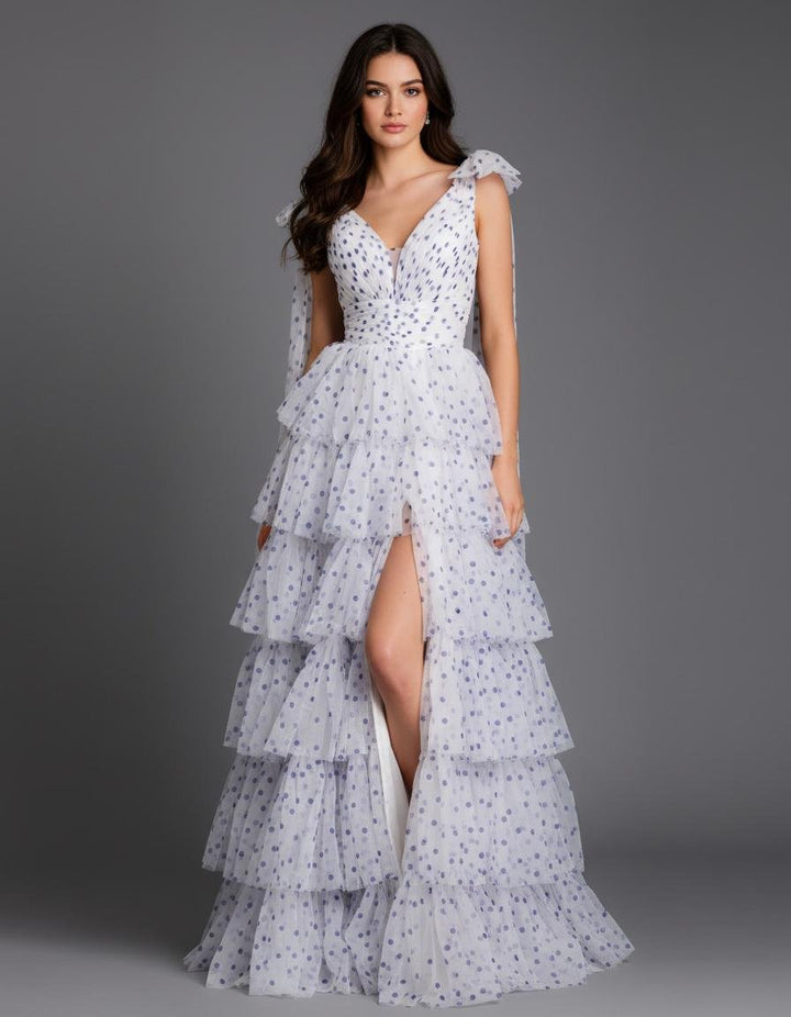 Jovani 49358 — Off White/Purple