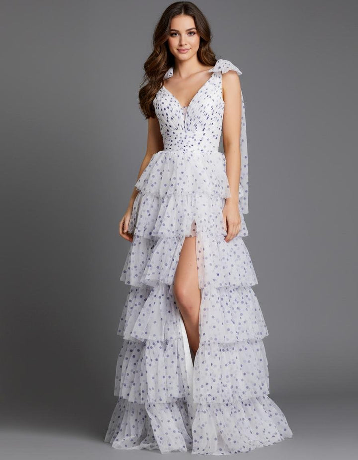 Jovani 49358 — Off White/Purple