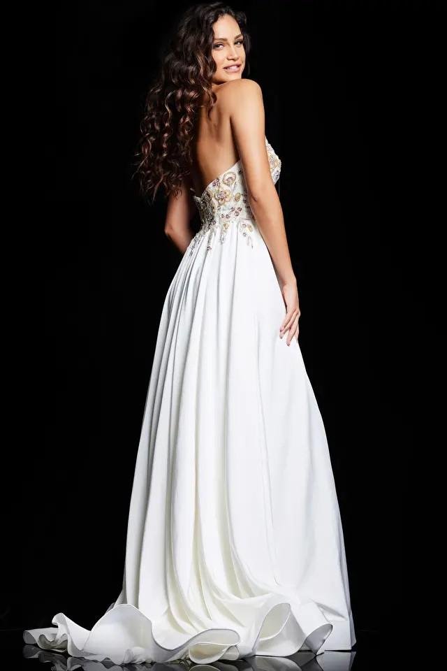 Jovani 23937 Off White Prom Dress
