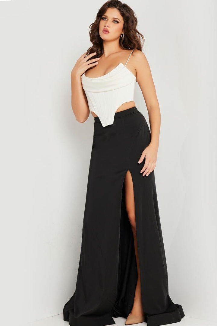 Jovani 37234 — Offwhite/Black