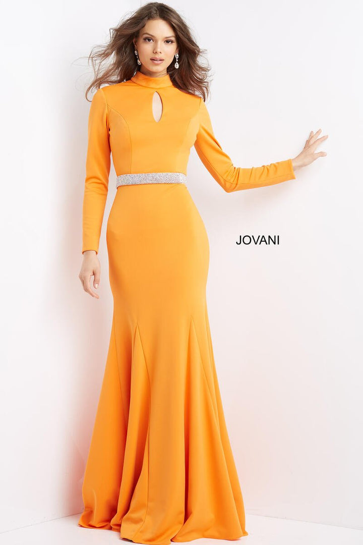 Jovani 07392 Orange Prom Dress