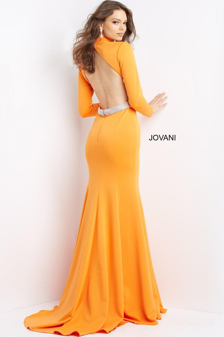 Jovani 07392 Orange Prom Dress