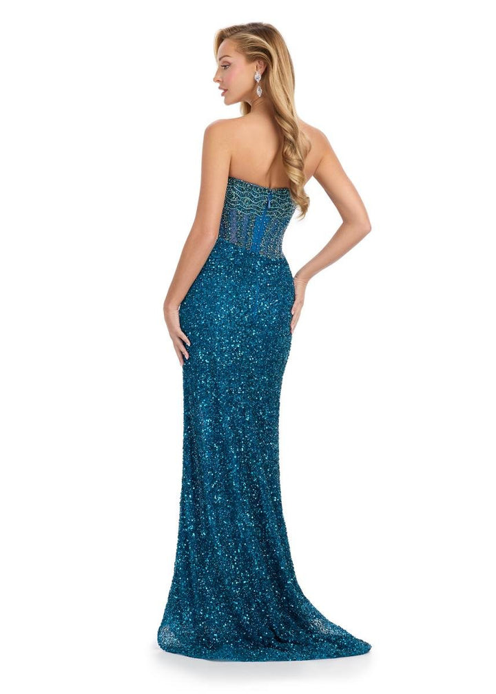 Ashley Lauren 11830 Peacock Prom Dress