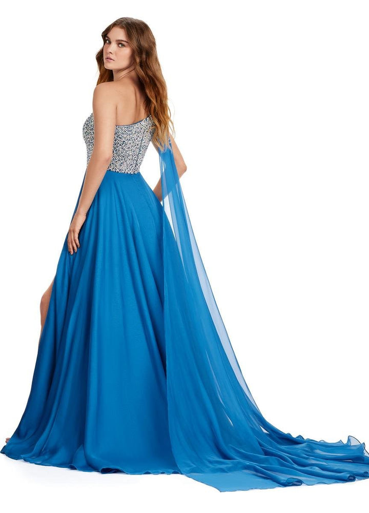 Ashley Lauren 11482 Peacock Prom Dress