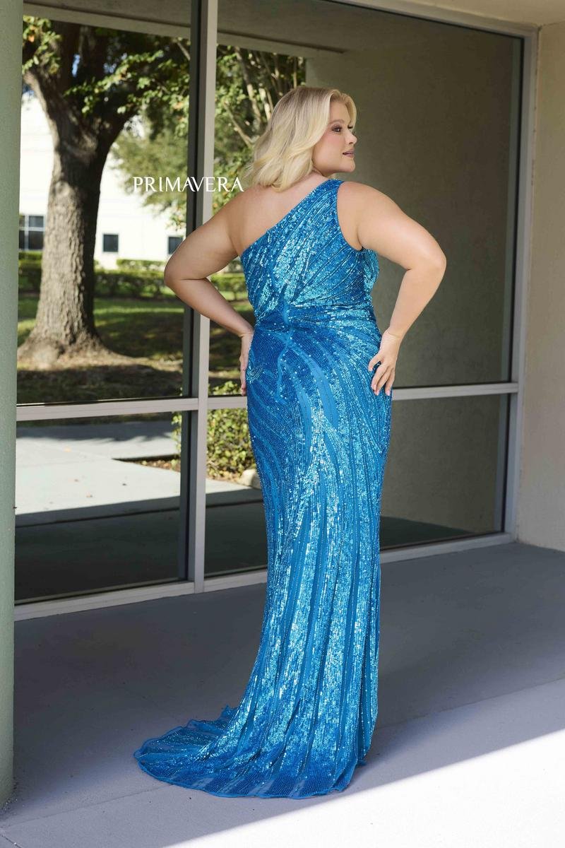 Primavera Couture 14075 Peacock Prom Dress