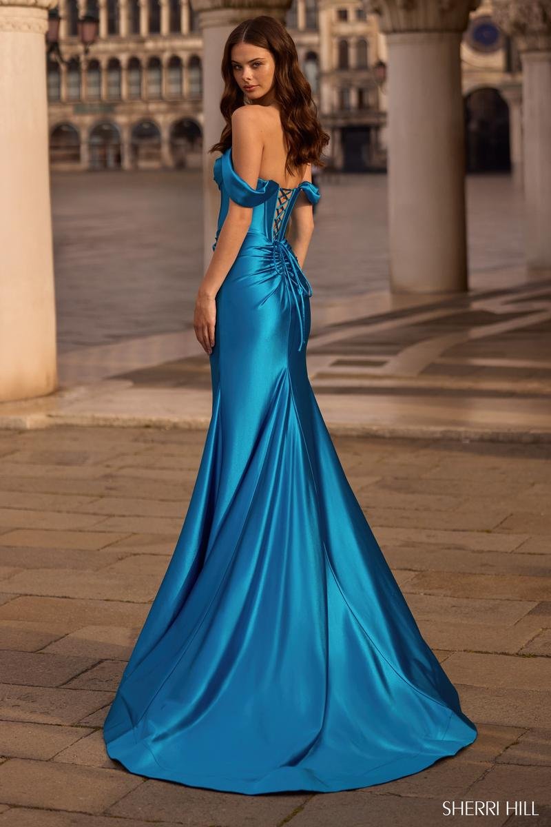 Sherri Hill 57454 Peacock Prom Dress