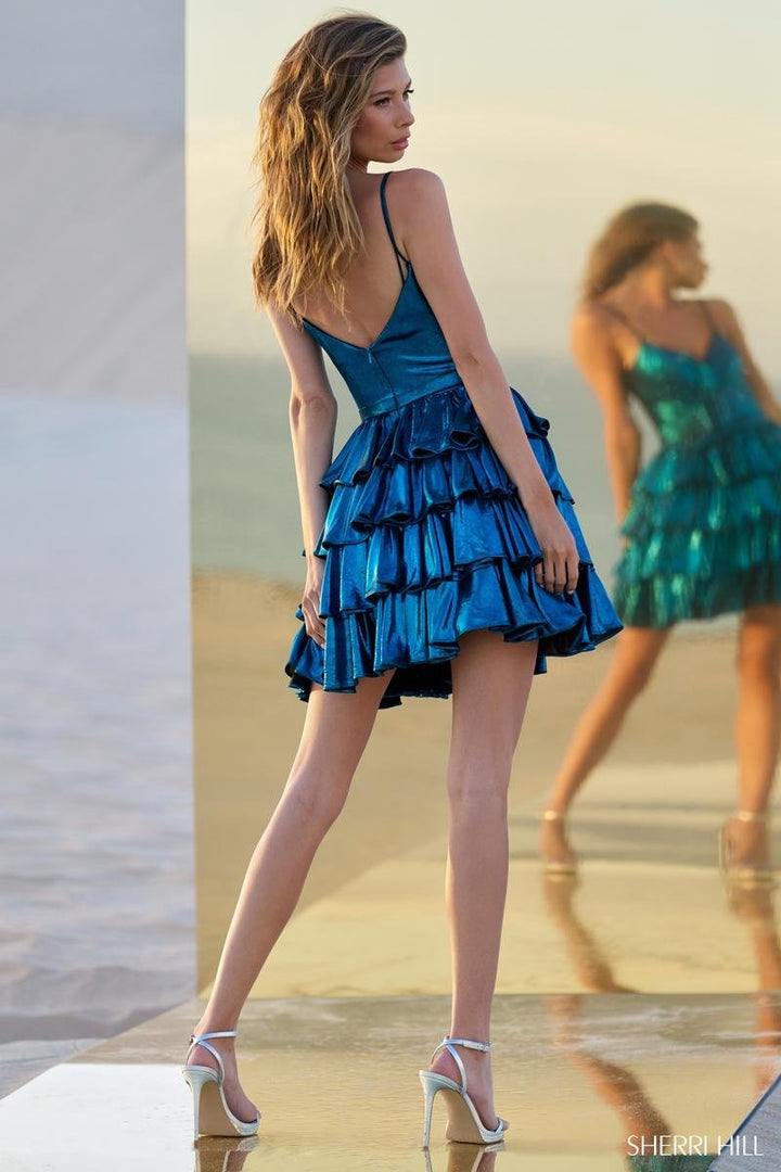 Sherri Hill 56824 — Peacock