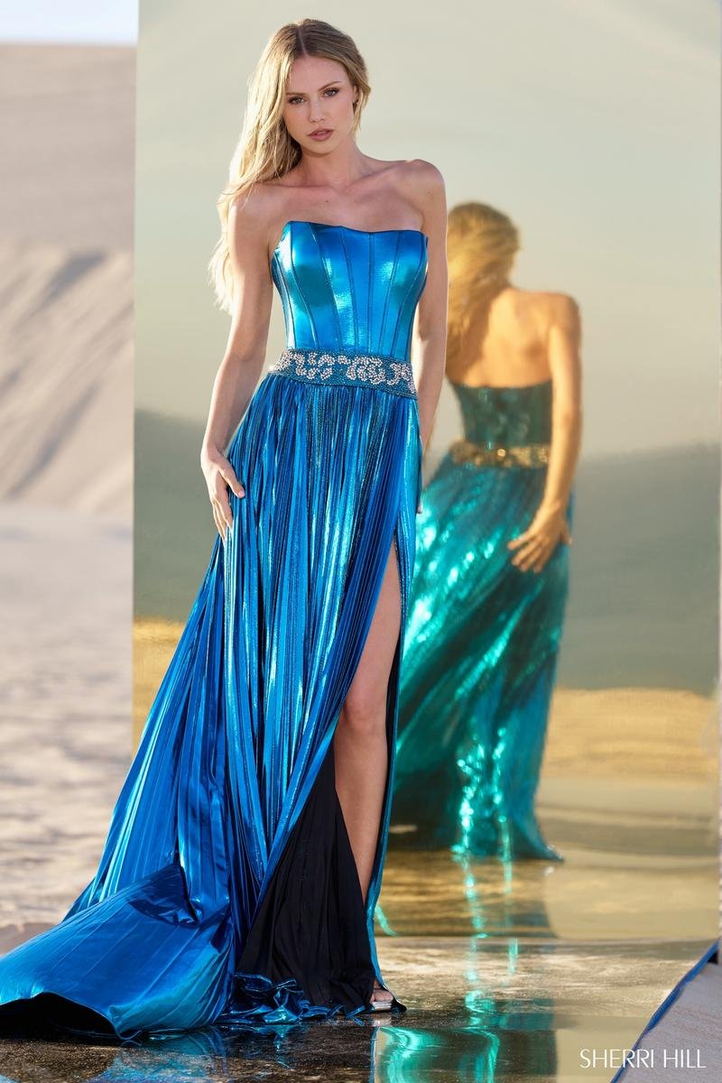 Sherri Hill 56522 — Peacock