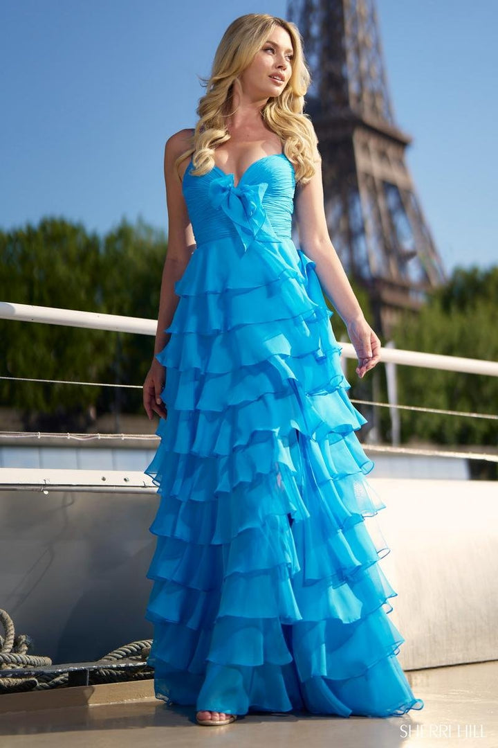 Sherri Hill 56871 Peacock Prom Dress