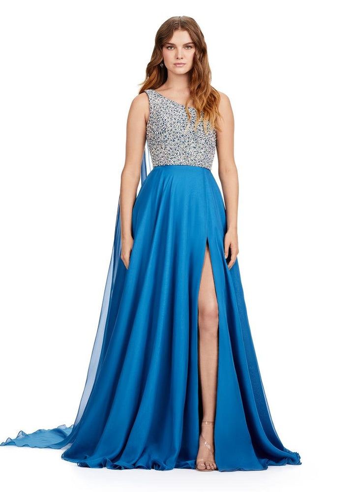 Ashley Lauren 11482 Peacock Prom Dress