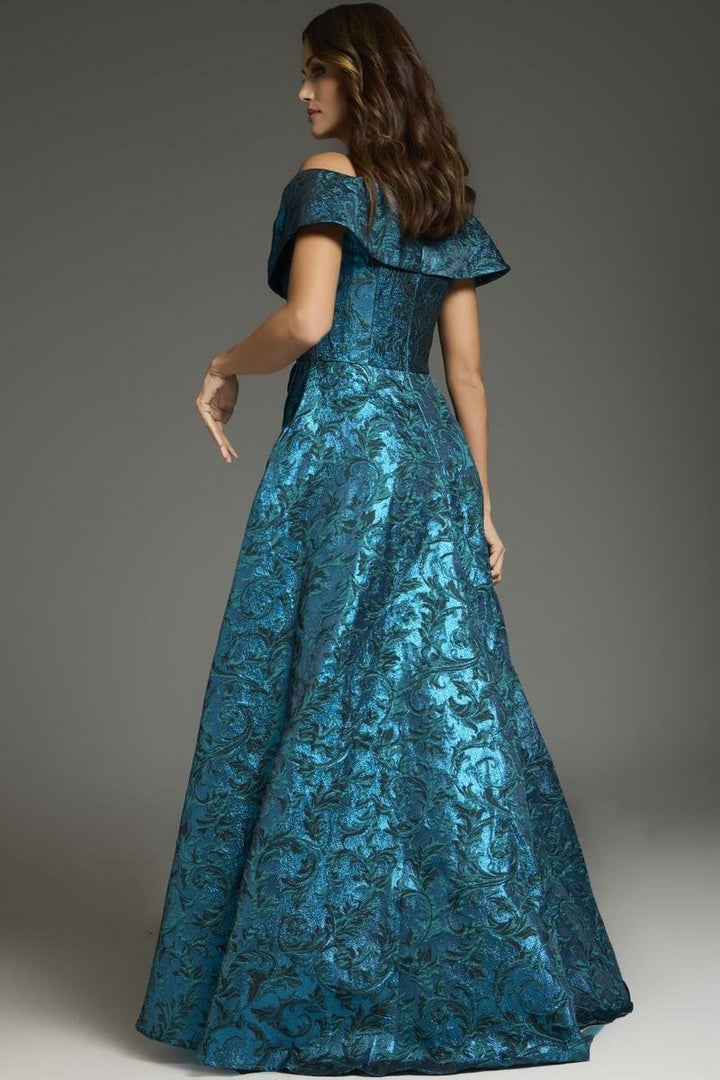 Jovani 25666 — Peacock/Teal