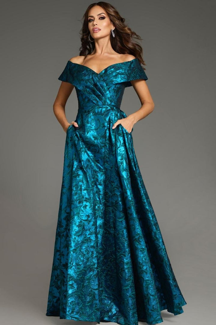 Jovani 25666 — Peacock/Teal