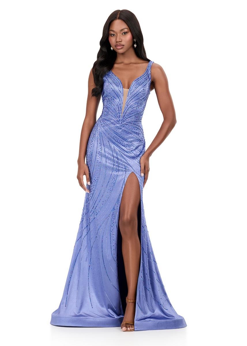 Ashley Lauren 12203 Periwinkle Prom Dress
