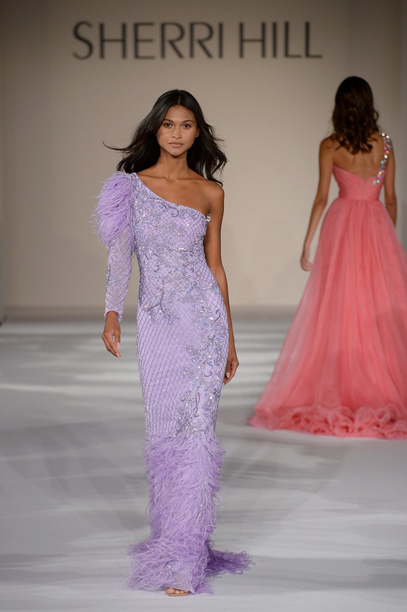 Sherri Hill 54982 Periwinkle Prom Dress