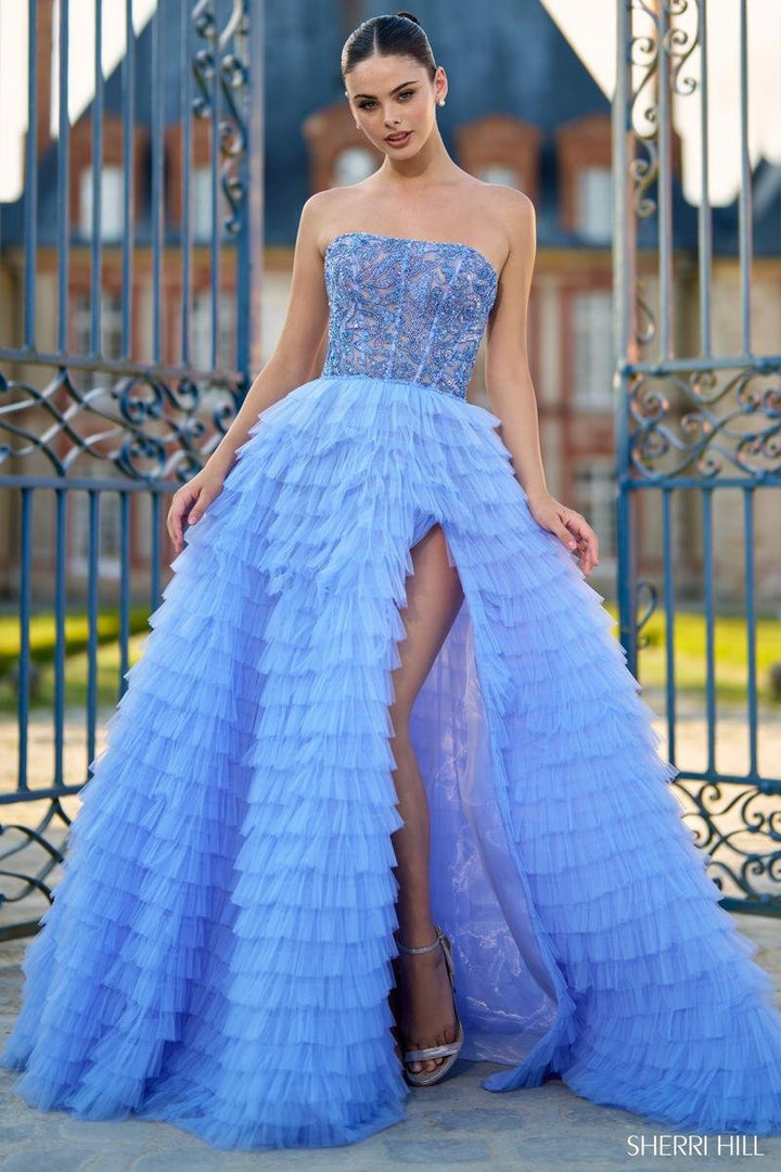 Sherri Hill 56883 Periwinkle Prom Dress