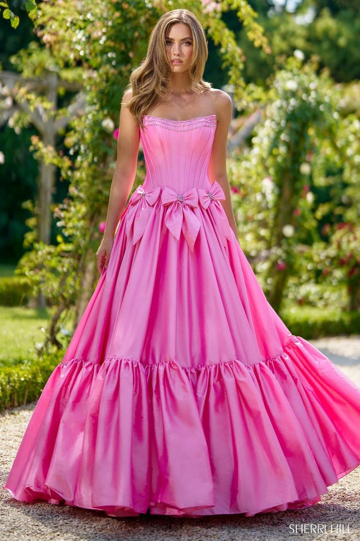 Sherri Hill 56958 Pink Prom Dress
