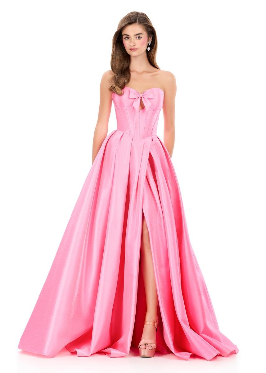 Ashley Lauren 12264 Pink Prom Dress