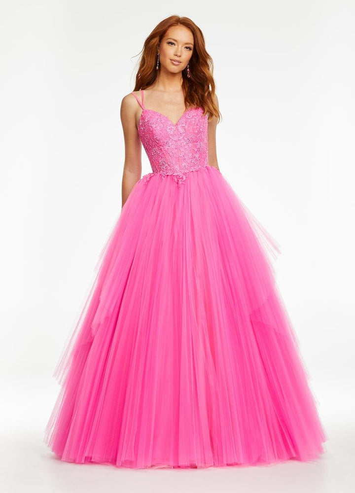 Ashley Lauren 11146 Pink Prom Dress