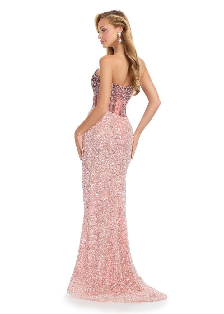 Ashley Lauren 11830 Pink Prom Dress