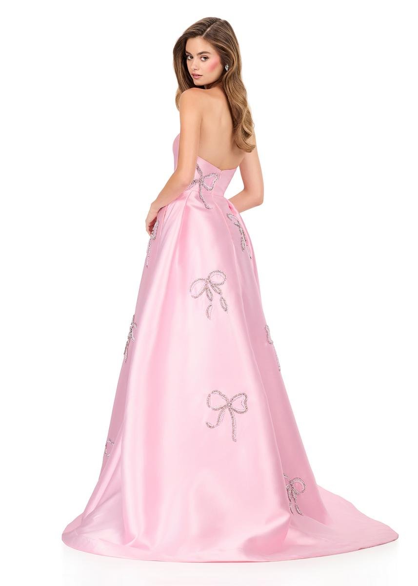 Ashley Lauren 12207 Pink Prom Dress