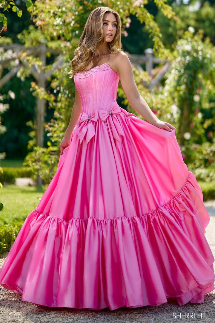 Sherri Hill 56958 Pink Prom Dress