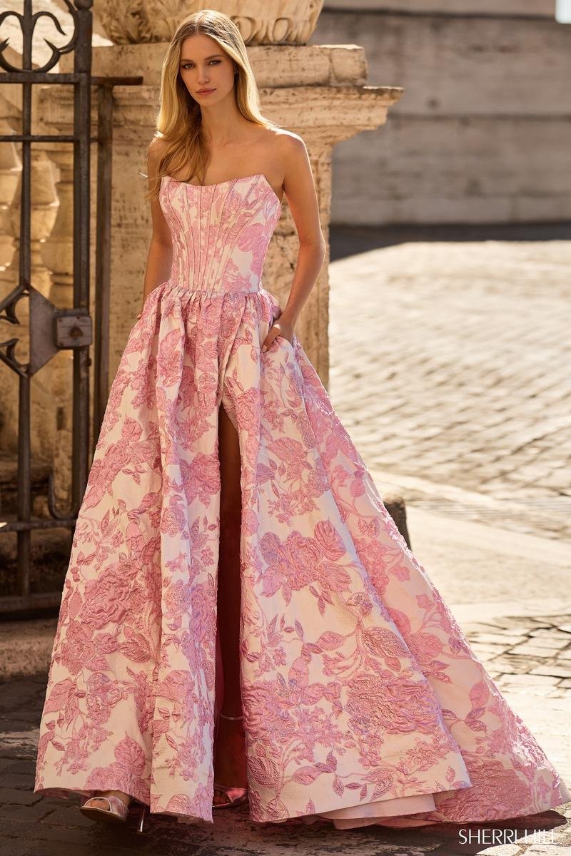 Sherri Hill 57912 Pink Prom Dress