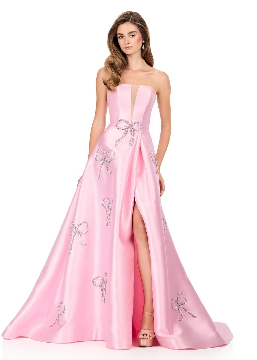 Ashley Lauren 12207 Pink Prom Dress