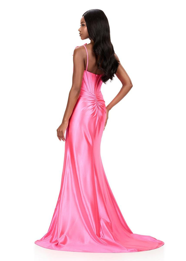 Ashley Lauren 12239 Pink Prom Dress