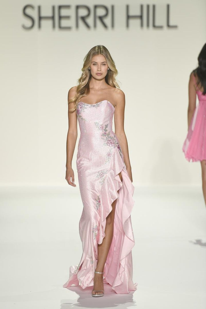 Sherri Hill 57984 Pink Multi Prom Dress
