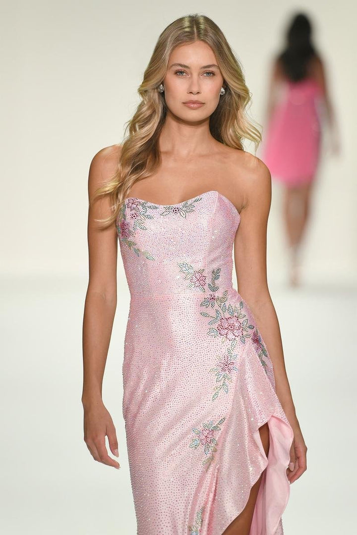 Sherri Hill 57984 Pink Multi Prom Dress