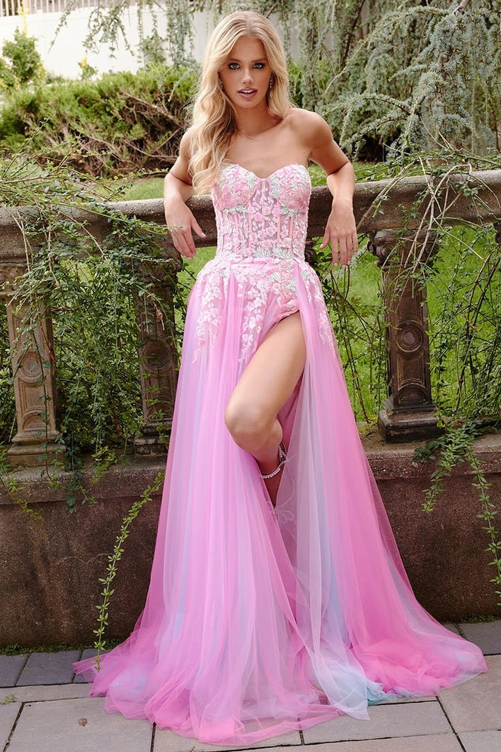 Jovani 23713 — Pink Multi