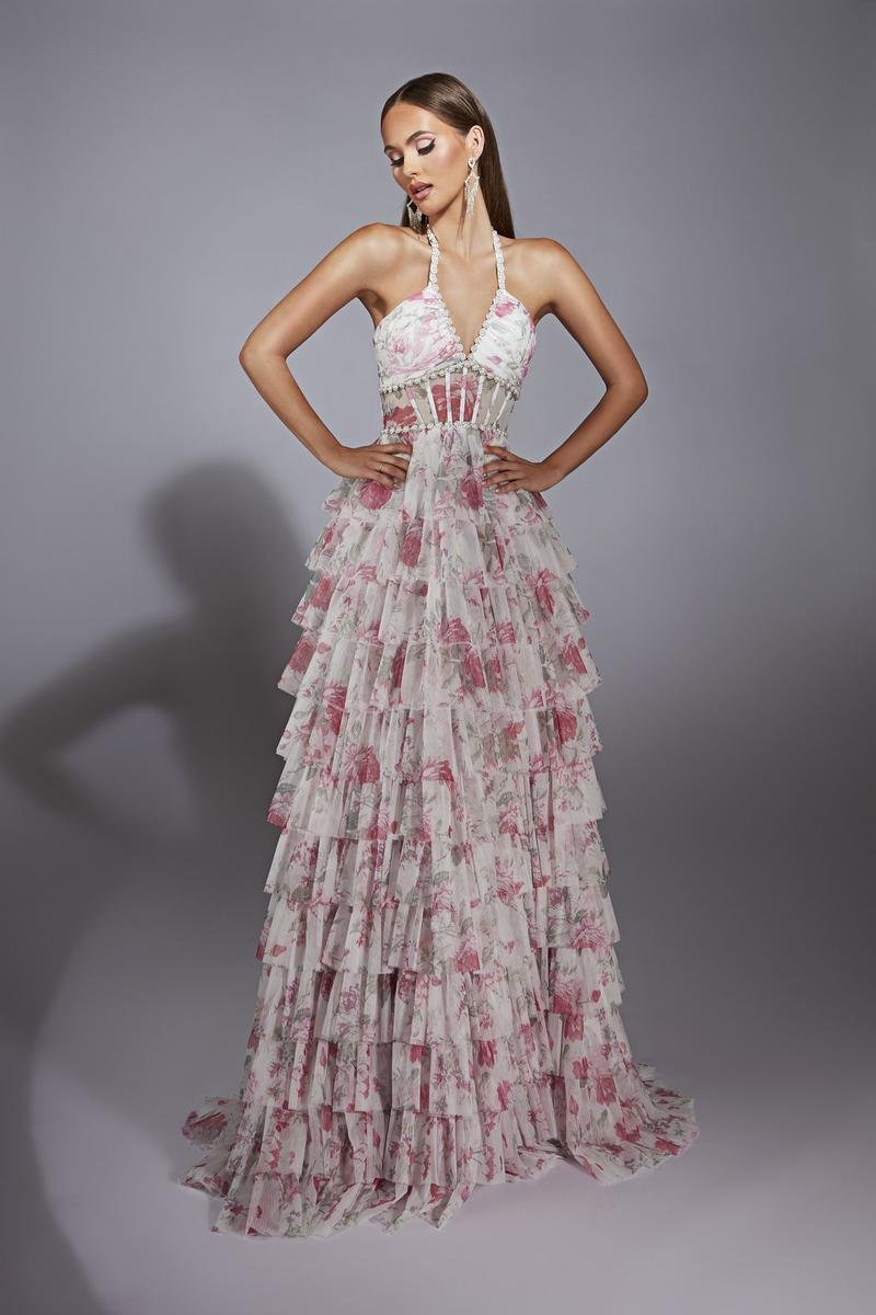 Alyce Paris 61730 — Pink White