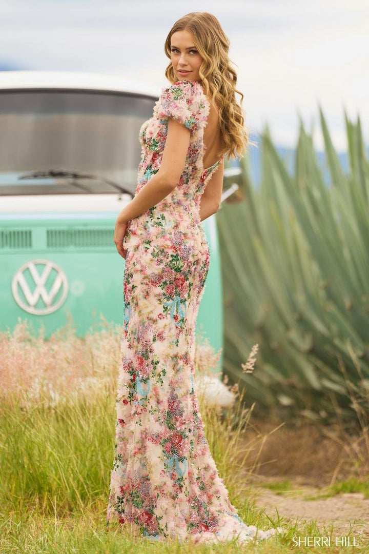 Sherri Hill 55617 Print Prom Dress