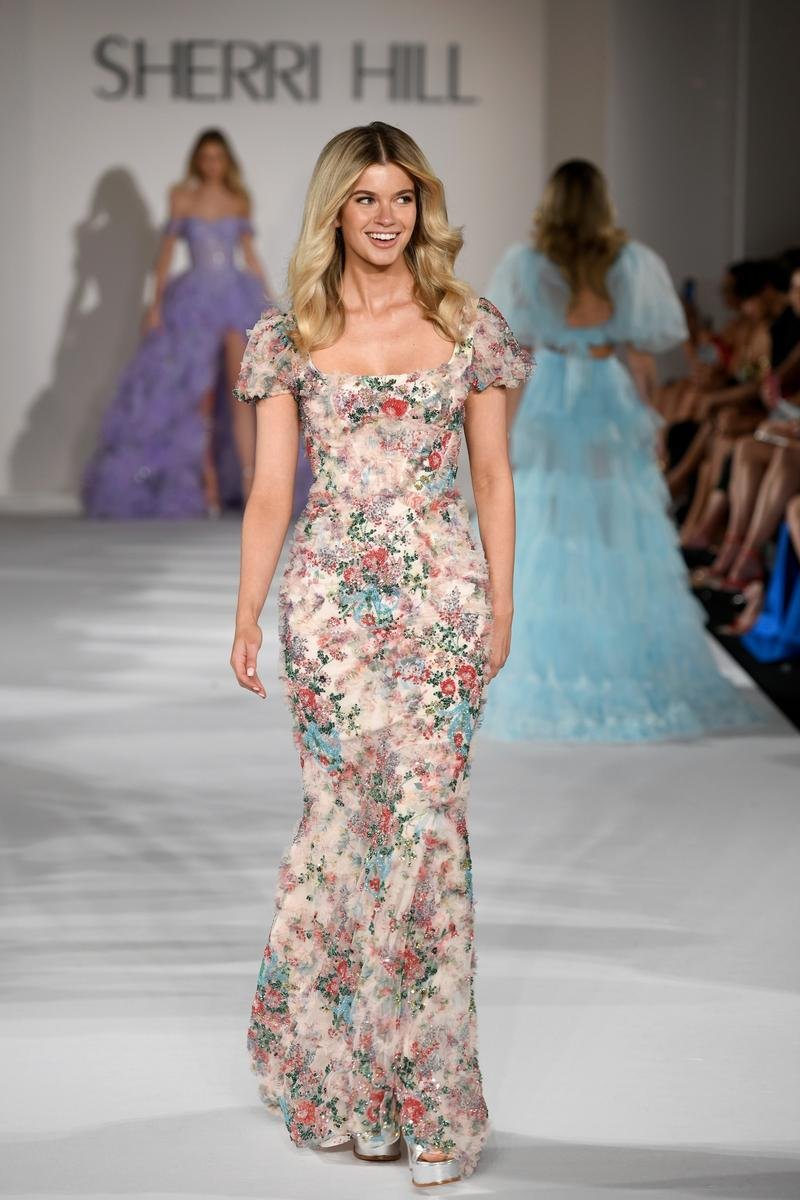 Sherri Hill 55617 Print Prom Dress