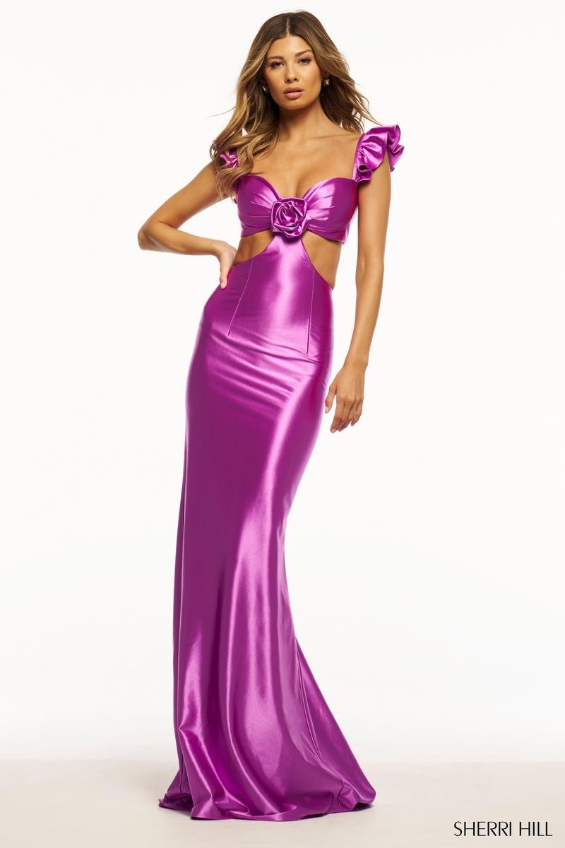 Sherri Hill 56056 Purple Prom Dress