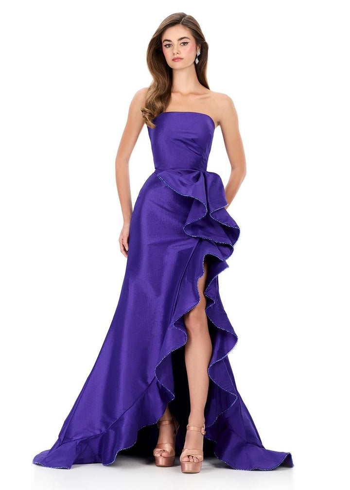 Ashley Lauren 12309 Purple Prom Dress