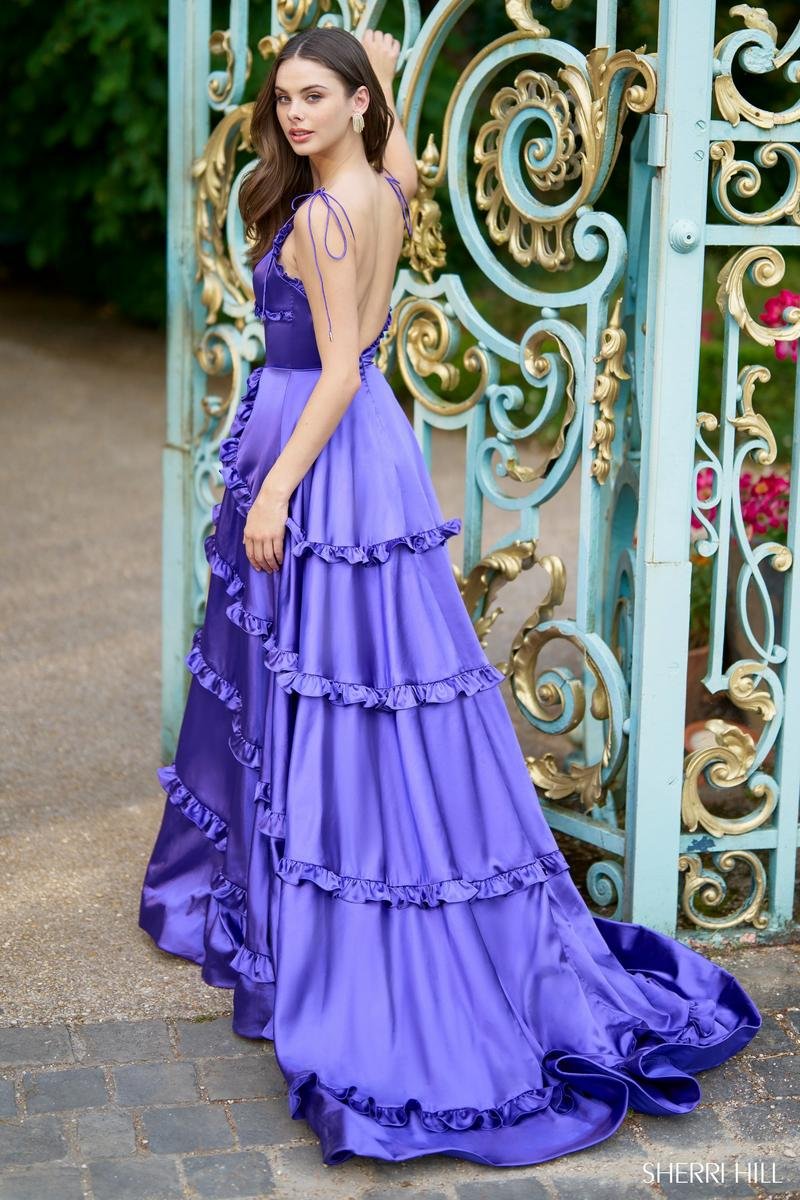 Sherri Hill 56353 Purple Prom Dress