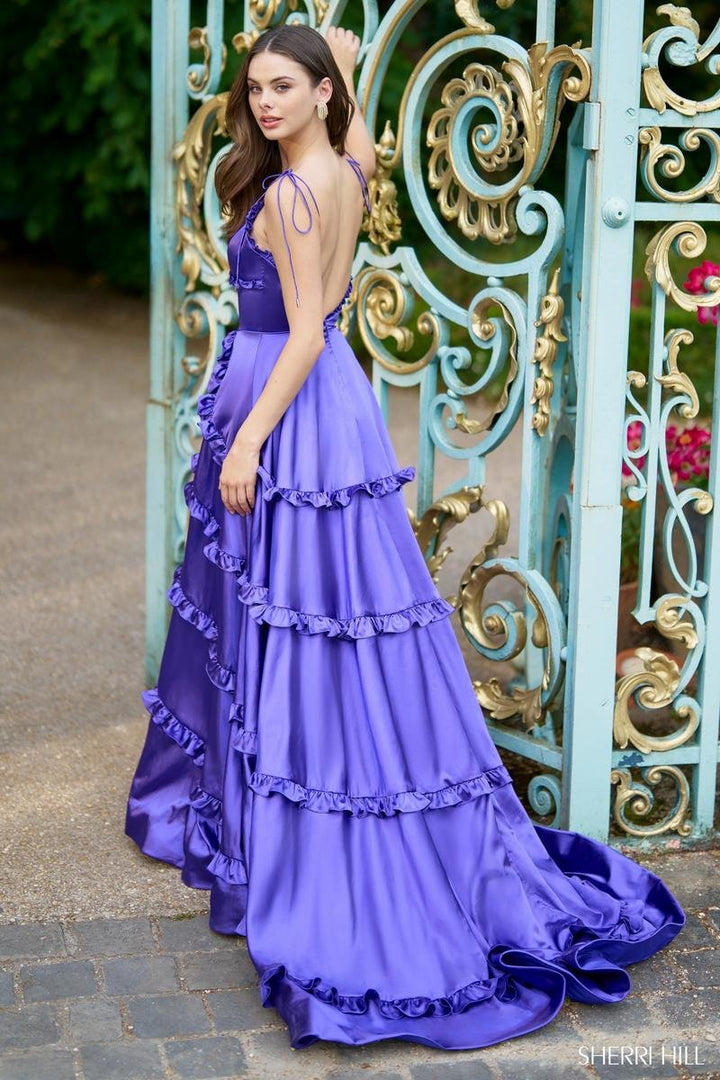 Sherri Hill 56353 Purple Prom Dress