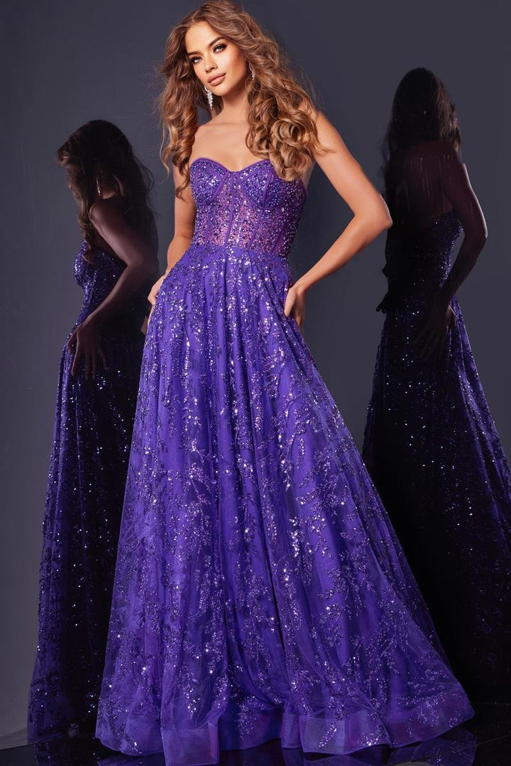 Jovani 37413 — Purple