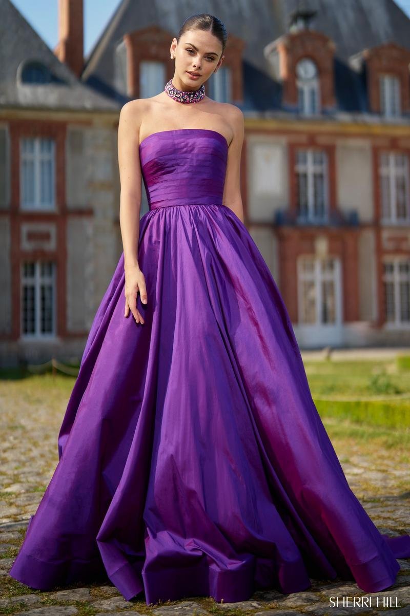 Sherri Hill 56748 Purple Lilac Prom Dress