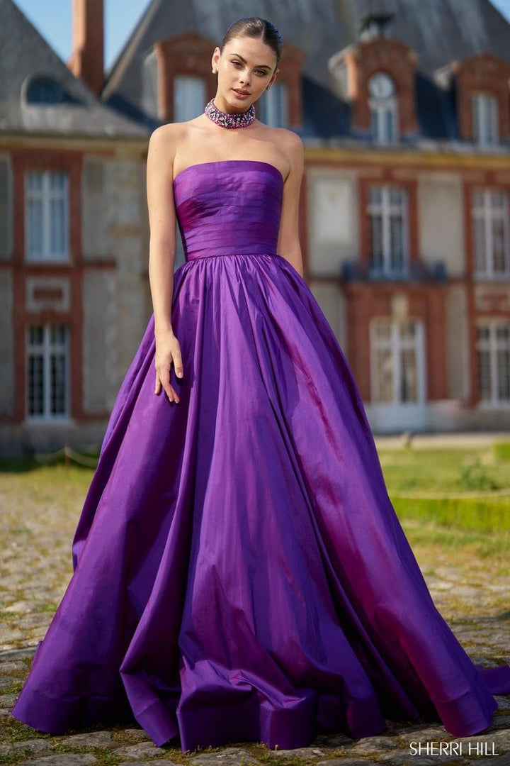 Sherri Hill 56748 Purple Lilac Prom Dress