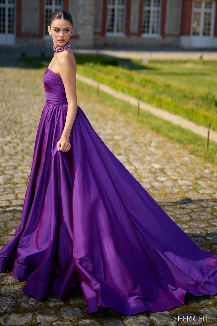 Sherri Hill 56748 Purple Lilac Prom Dress