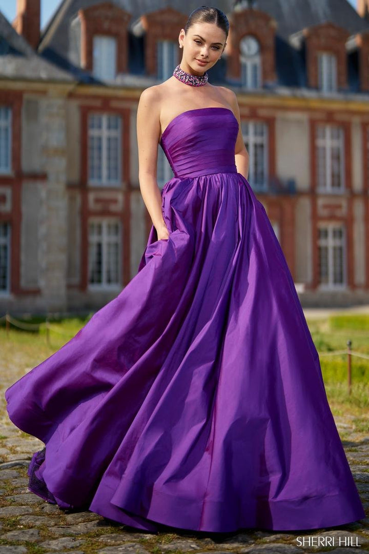 Sherri Hill 56748 Purple Lilac Prom Dress