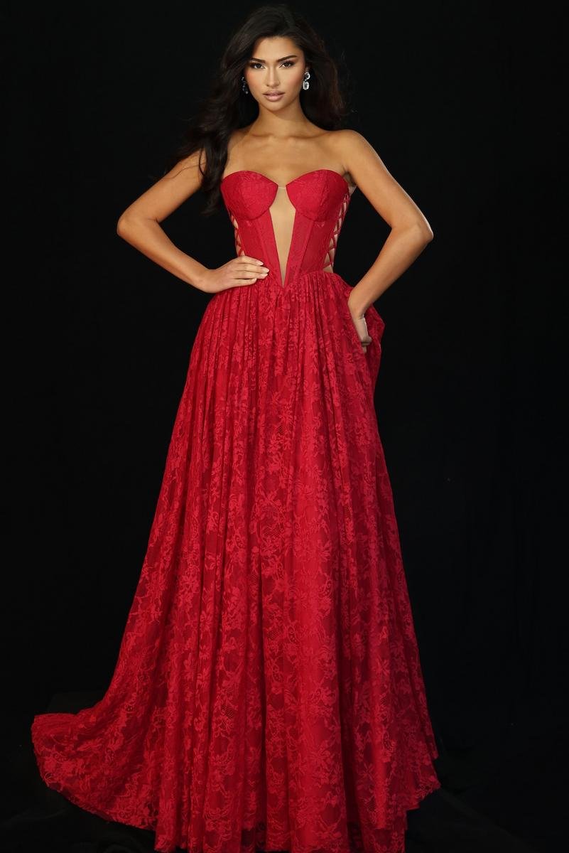 Jovani 45372 — Rasberry