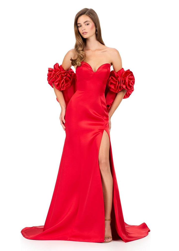 Ashley Lauren 12185 Red Prom Dress