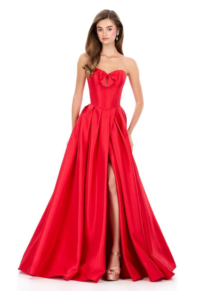 Ashley Lauren 12264 Red Prom Dress