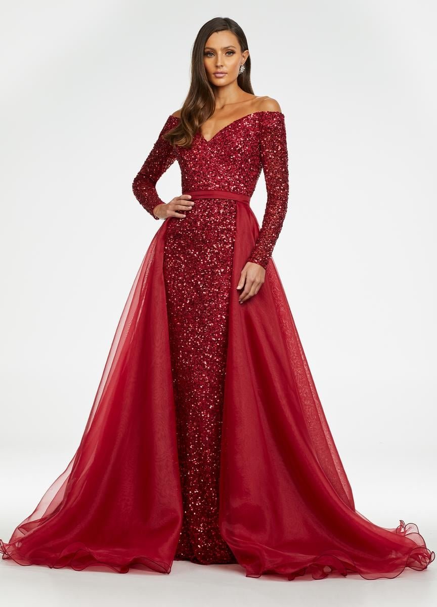 Ashley Lauren 1739 Red Prom Dress