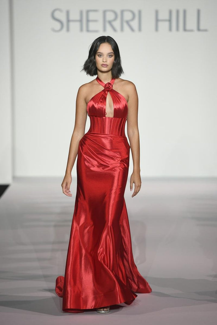 Sherri Hill 56167 Red Prom Dress