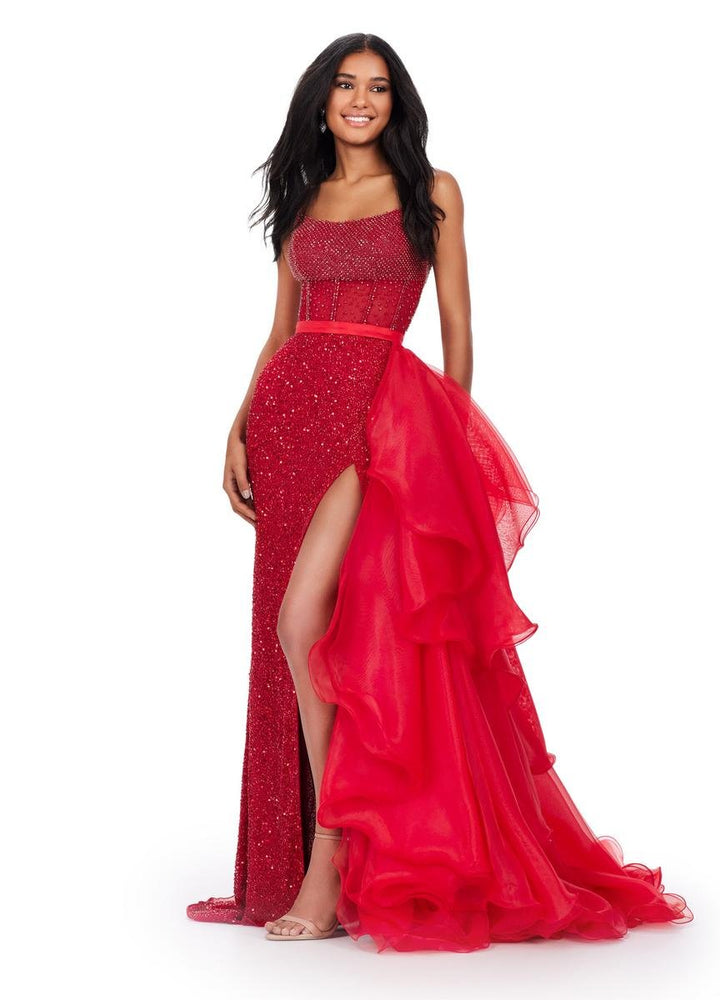 Ashley Lauren 11601 Red Prom Dress